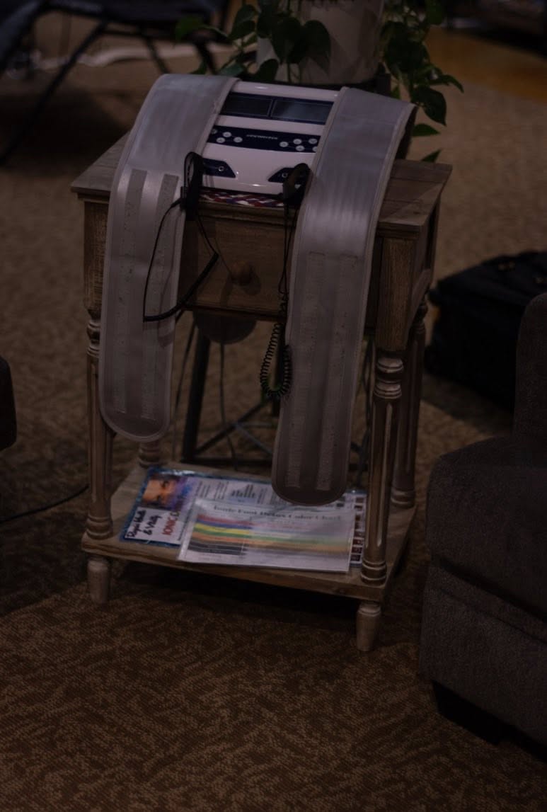 RF inner cleanse detox device with red-light belts